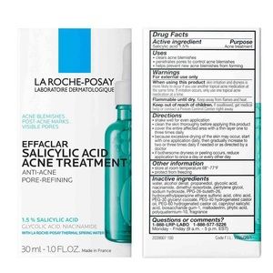NIB La Roche-Posay Effaclar Salicylic Acne Treatment 1.0oz